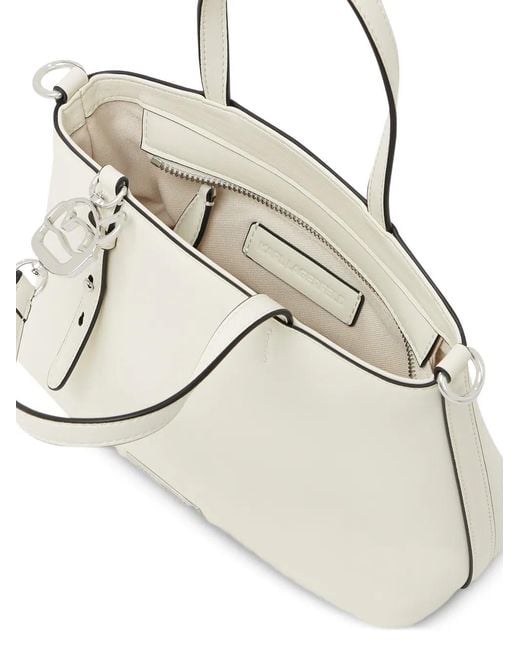 Karl Lagerfeld Natural Small Ikon Tote Bag