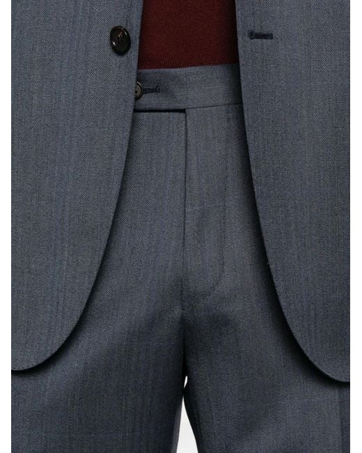 Corneliani Blue Wool Suit for men
