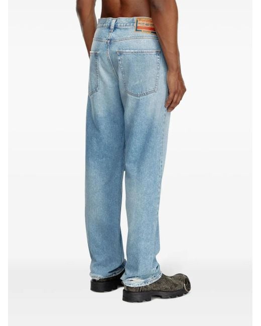 DIESEL 2010 D-Macs 09J80 Straight-Leg-Jeans in Blue für Herren