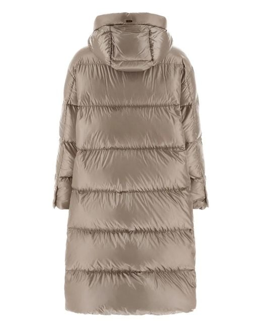 Herno Natural Hooded Quilted Coat