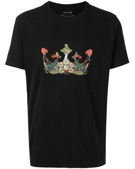 Osklen T-Shirt Mit Grafischem Print in Black für Herren