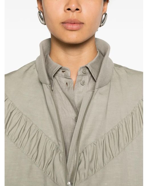 Drykorn Natural Ruched Bomber Jacket