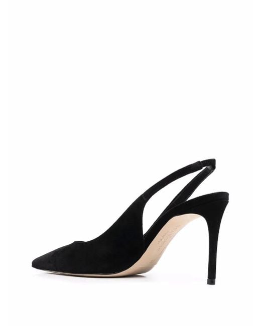 Scarosso Black X Brian Atwood Sutton Slingback Pumps