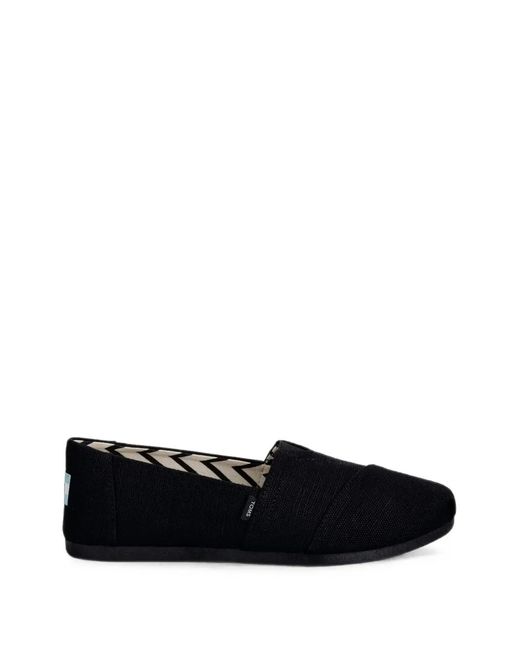 TOMS Black Alpargata Slip-On Espadrilles