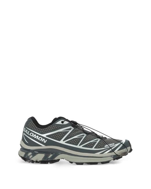 Salomon Gray Xt-6 Steel Streets Low-Top Sneakers