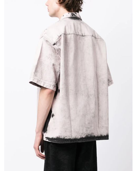 メンズ OAMC ブリーチ ショートスリーブ シャツ White