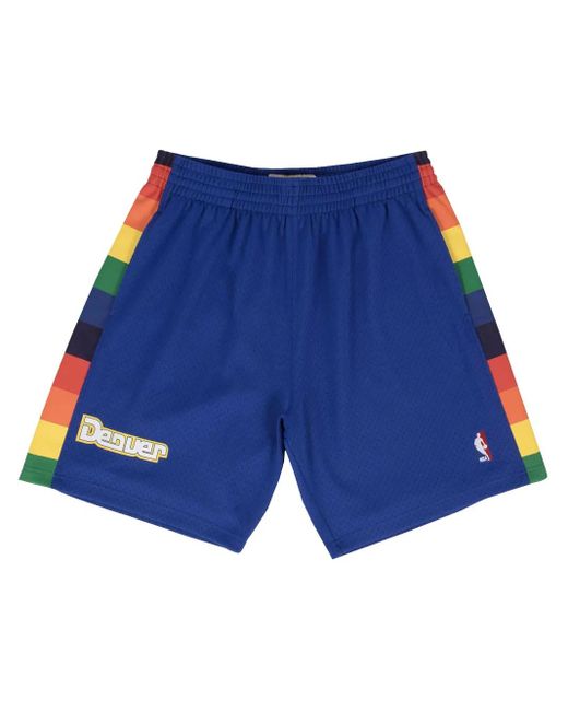 Mitchell & Ness Blue 1991/92 Denver Nuggets Swingman Basketball Shorts for men