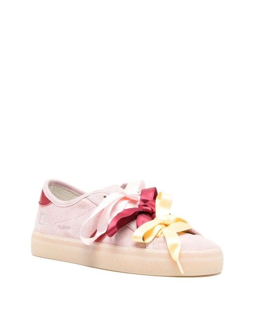 Date Pink Tender Bow Sneakers