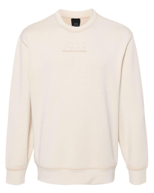 Armani Exchange Sweatshirt mit Logo-Prägung in White für Herren