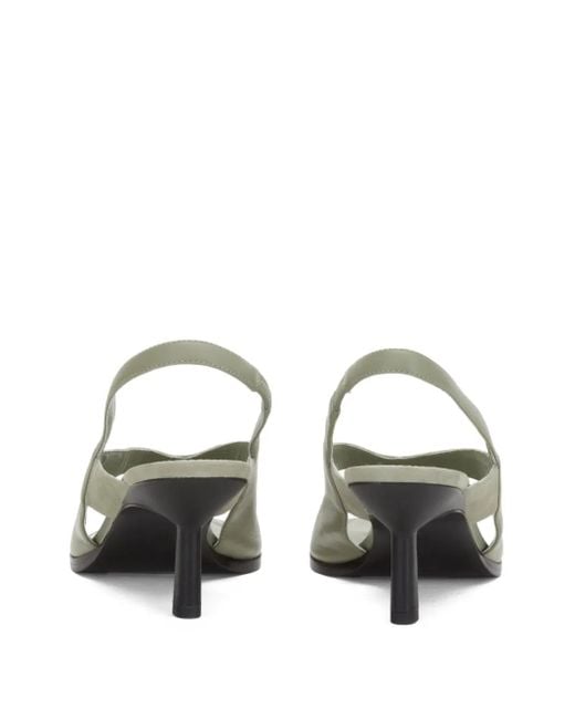 3.1 Phillip Lim Metallic 60Mm Slingback Square-Toe Sandals