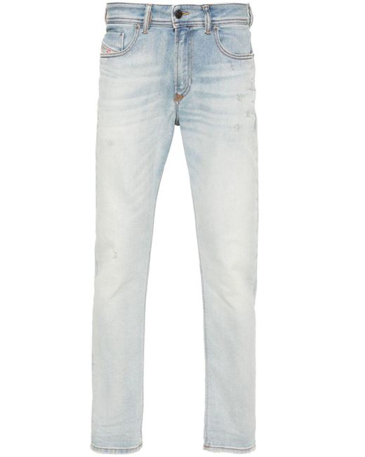 DIESEL Blue 1979 Sleenker 09h73 Low-rise Skinny Jeans for men