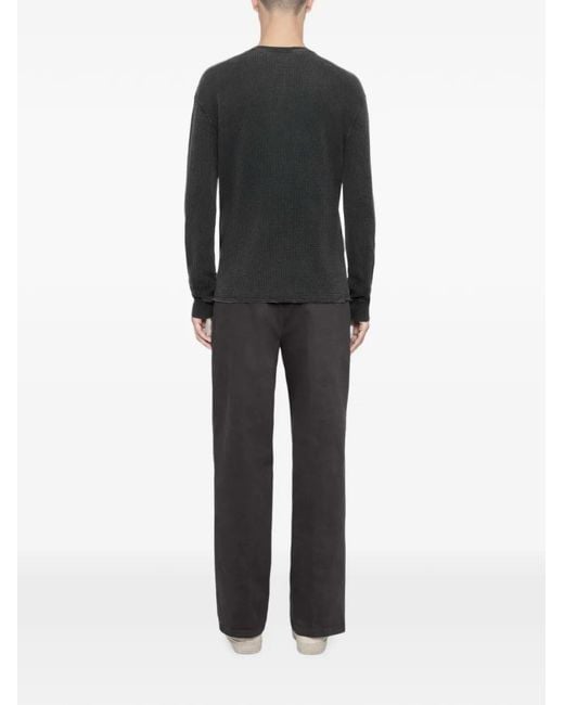 AllSaints Gray Haydon Slim-Fit Trousers for men