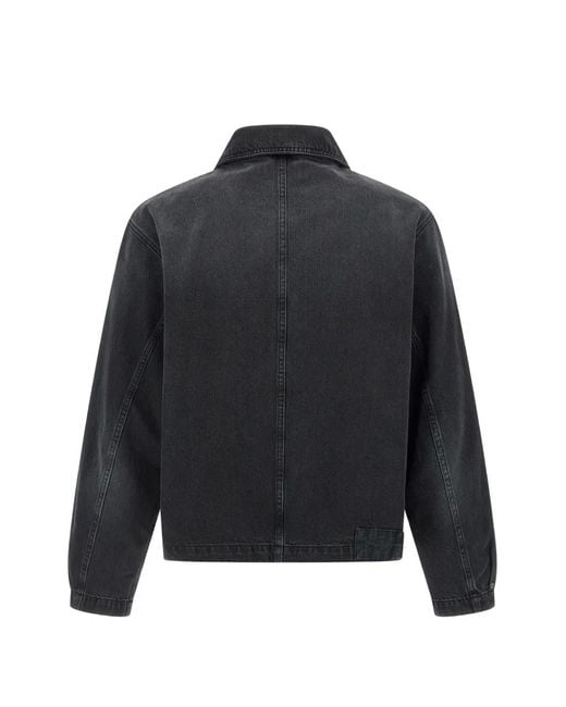 mfpen Blue Union Buttoned Denim Jacket for men