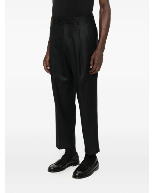 BE ABLE Black Pleated Trousers for men