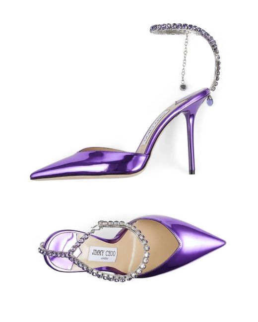 Jimmy Choo Purple Saeda 100