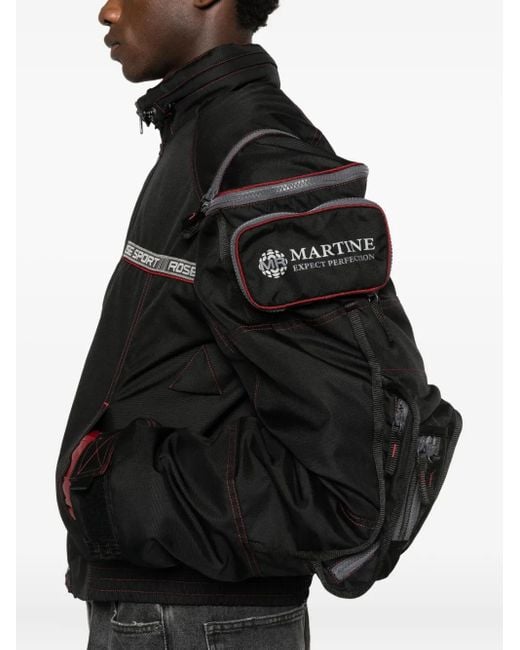 Martine Rose Black Bumbag Bomber Jacket for men