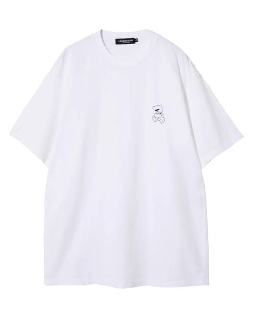 Camiseta con oso estampado Undercover de hombre de color White