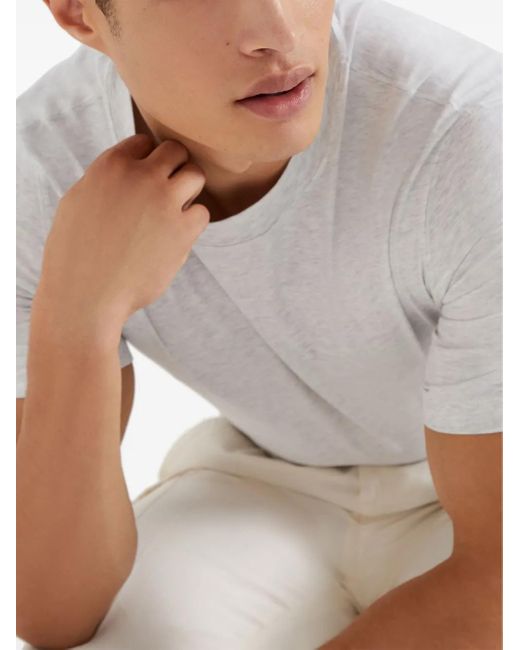 Brunello Cucinelli White Crew-Neck T-Shirt for men