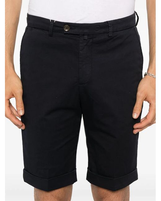 Briglia 1949 Blue Twill Bermuda Shorts for men