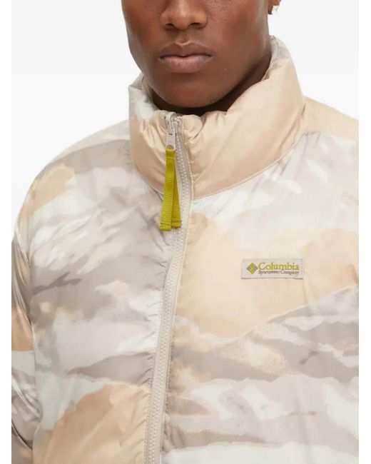 Columbia White Quilted Reversible Padded Jacket