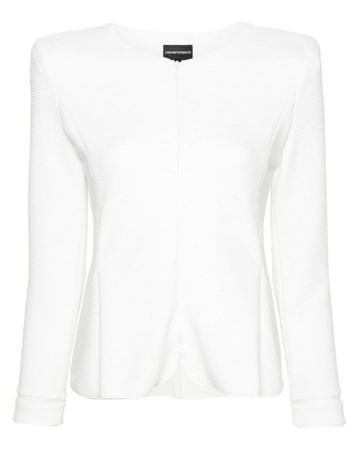 Veste à fermeture zippée Emporio Armani en coloris White