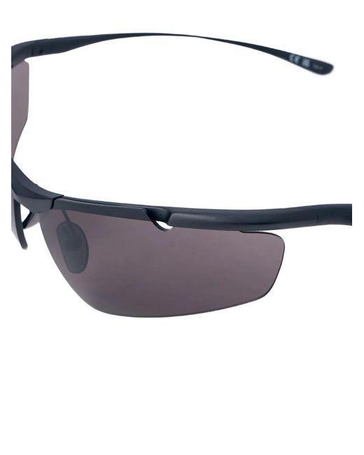 Balenciaga Black Shield-Frame Sunglasses for men