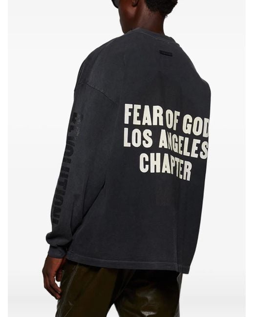 Fear Of God Langarmshirt aus Baumwolle in Blue für Herren