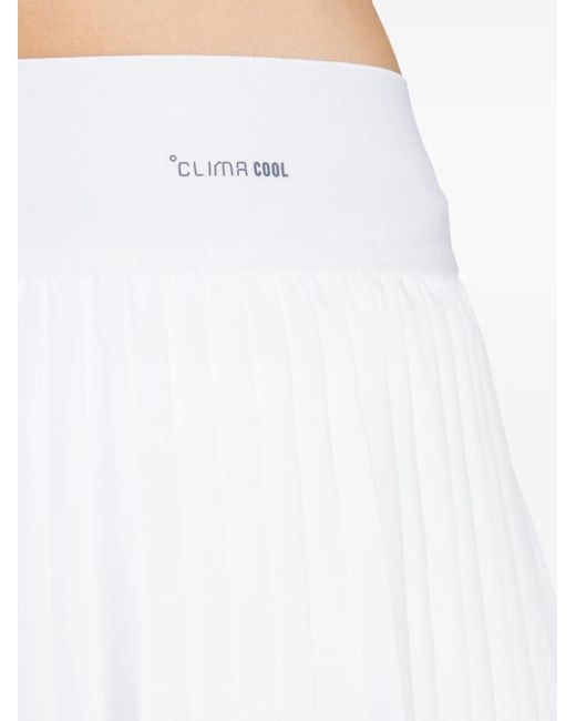 Adidas White Club Pleated Mini Skirt