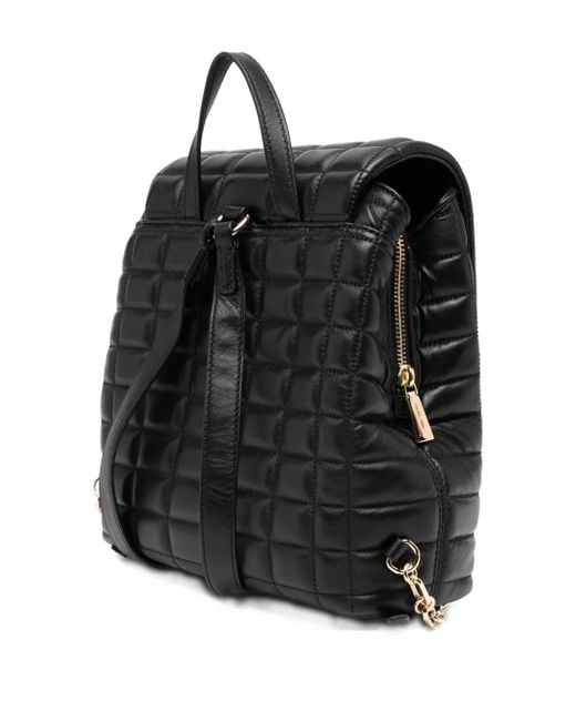Michael Kors Black Logo-Plaque Backpack
