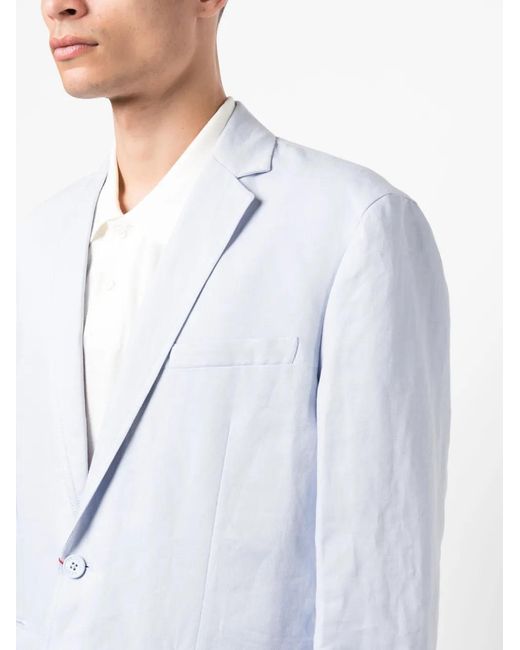 Orlebar Brown Blue Ullock Poplin Blazer for men