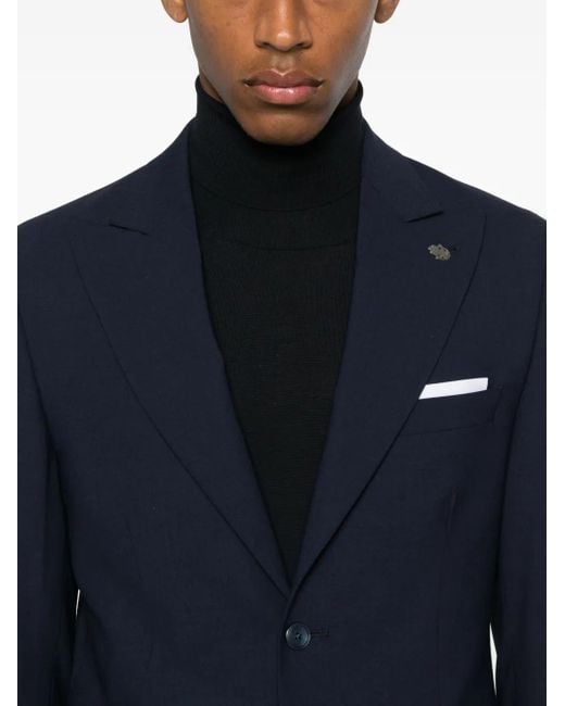 Daniele Alessandrini Blue Button Suit for men