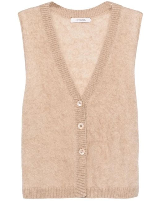 Dorothee Schumacher Natural Textured Cashmere Top