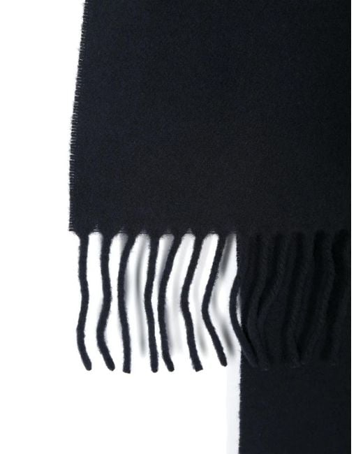 Maison Kitsuné Blue Fox-Patch Scarf
