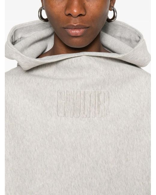 Jean Paul Gaultier Cropped Hoodie in het White