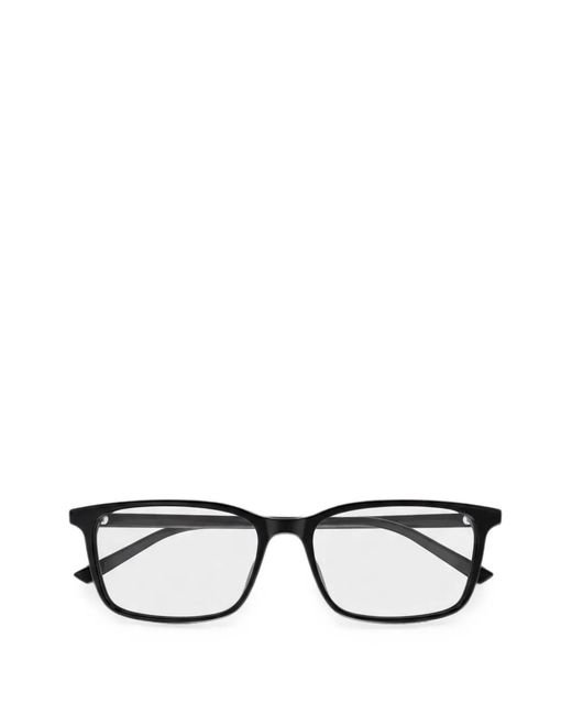 Gucci Black Brille Mit Eckigem Gestell