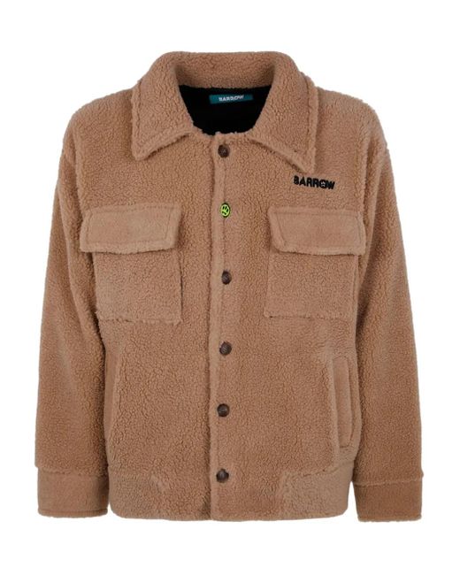 Barrow Brown Button Teddy Jacket