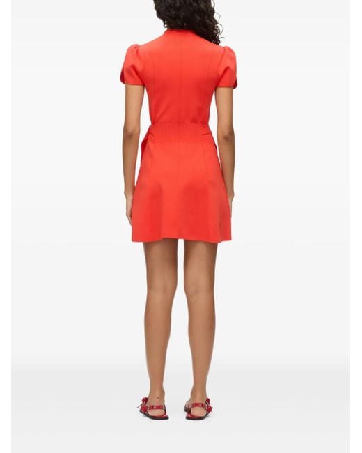 3.1 Phillip Lim Red Tulip Sleeve Knit Minidress