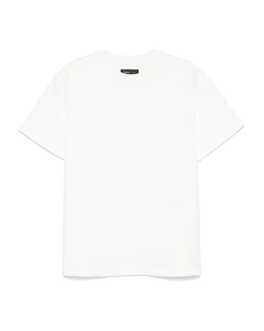 Purple Brand White Jersey T-Shirt for men