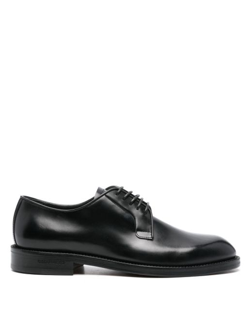 DSquared² Black Leather Derby Shoes for men