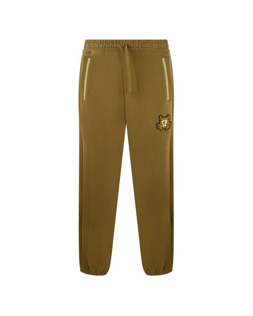 Boss Green Logo-Patch Drawstring Track Pants for men