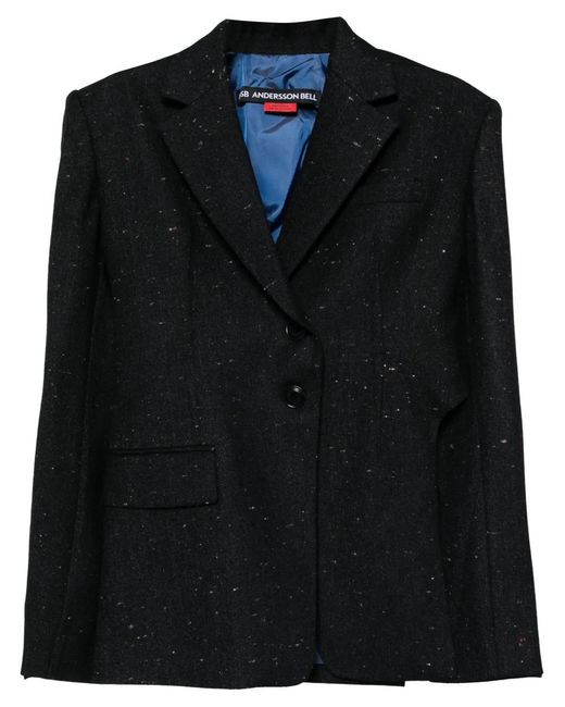 ANDERSSON BELL Black Cut Out Harness Jacket for men