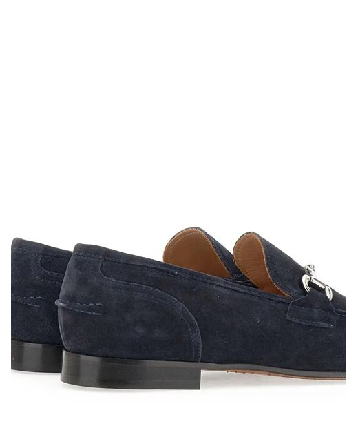 Duca Degli Abruzzi Blue Vasco Suede Loafers for men