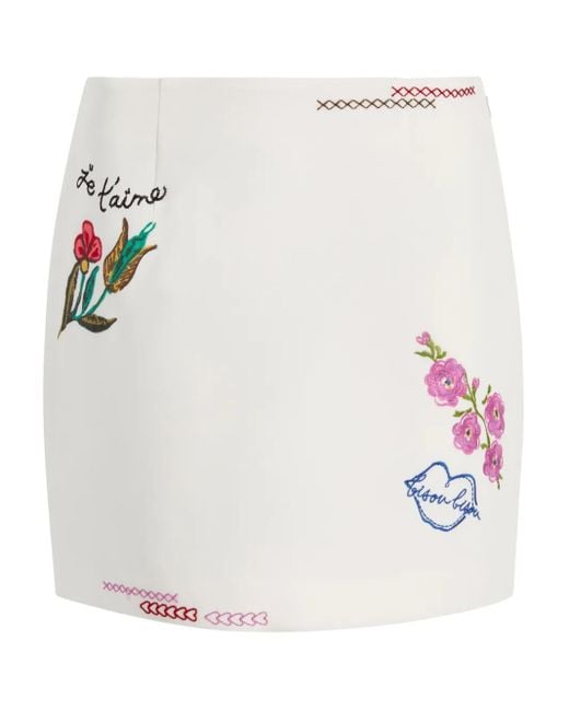 Cinq À Sept White Doris Summer Love Skirt