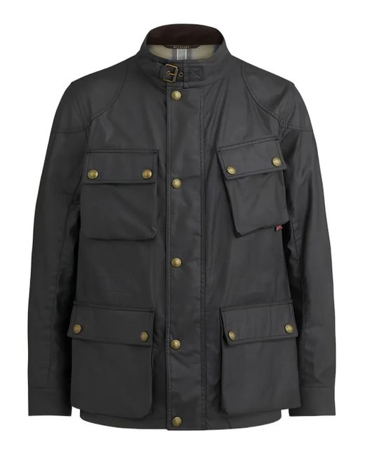 Chaqueta militar con bolsillos de parche Belstaff de hombre de color Black