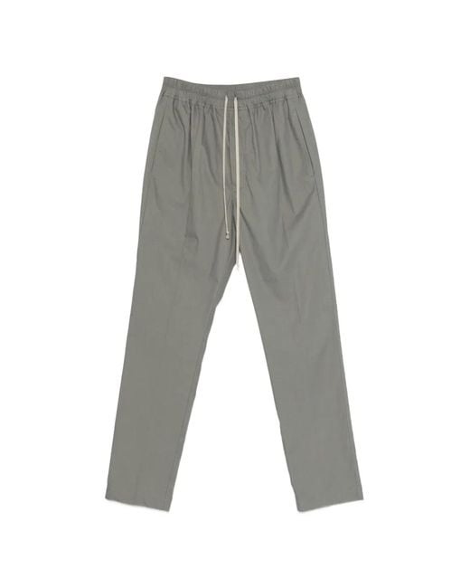 Rick Owens Gray Drawstring Trousers for men