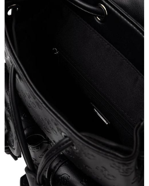Guess Black Litzy Buckle-Fastening Backpack