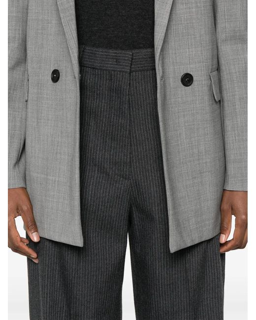Fabiana Filippi Gray Norcia Pinstriped Trousers