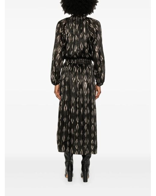Isabel Marant Black Sana Midi Dress