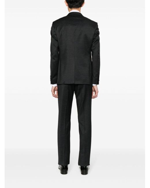 Tagliatore Black Mélange Three-piece Suit for men
