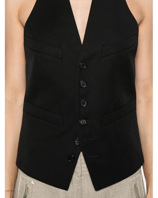 DSquared² Black Classic Dean Vest Clothing